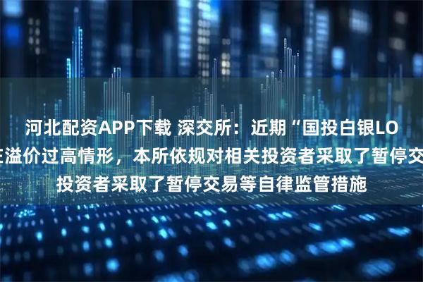 河北配资APP下载 深交所：近期“国投白银LOF”等基金产品存在溢价过高情形，本所依规对相关投资者采取了暂停交易等自律监管措施